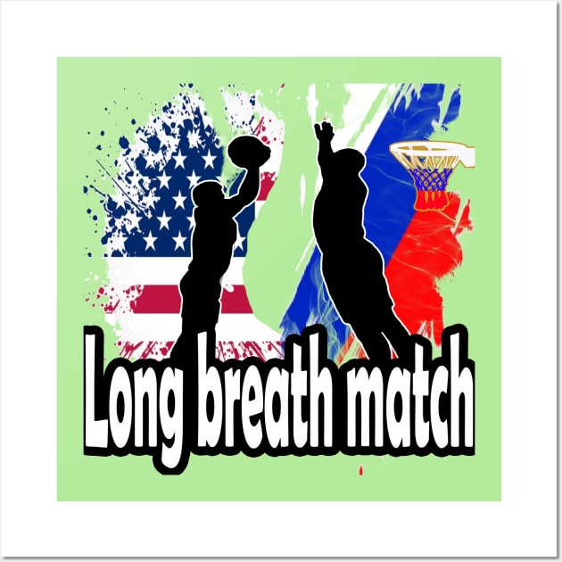 Long breath match : Politics and sport Wall Art by shop chak